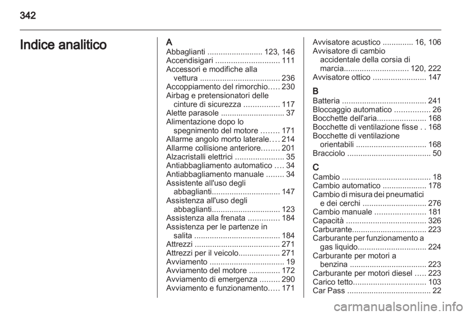 OPEL ASTRA J 2013.5  Manuale di uso e manutenzione (in Italian) 