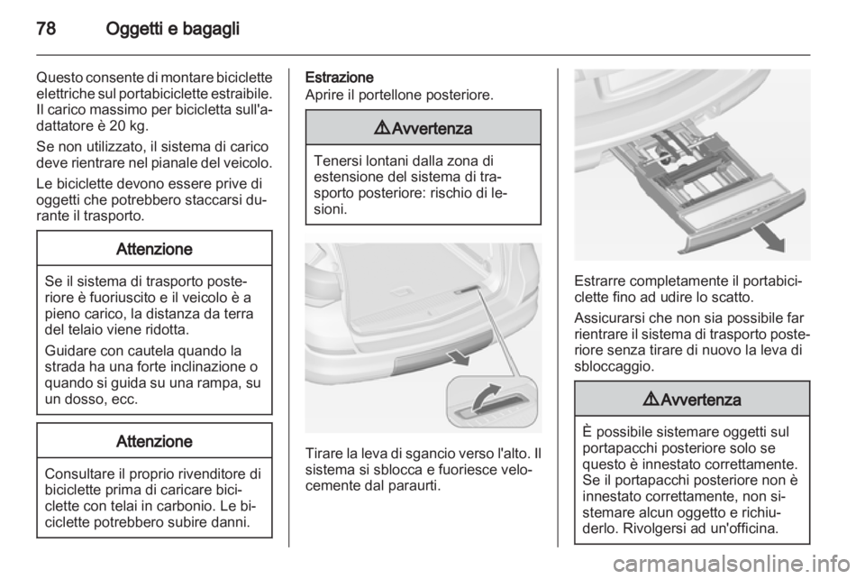 OPEL ASTRA J 2013.5  Manuale di uso e manutenzione (in Italian) 