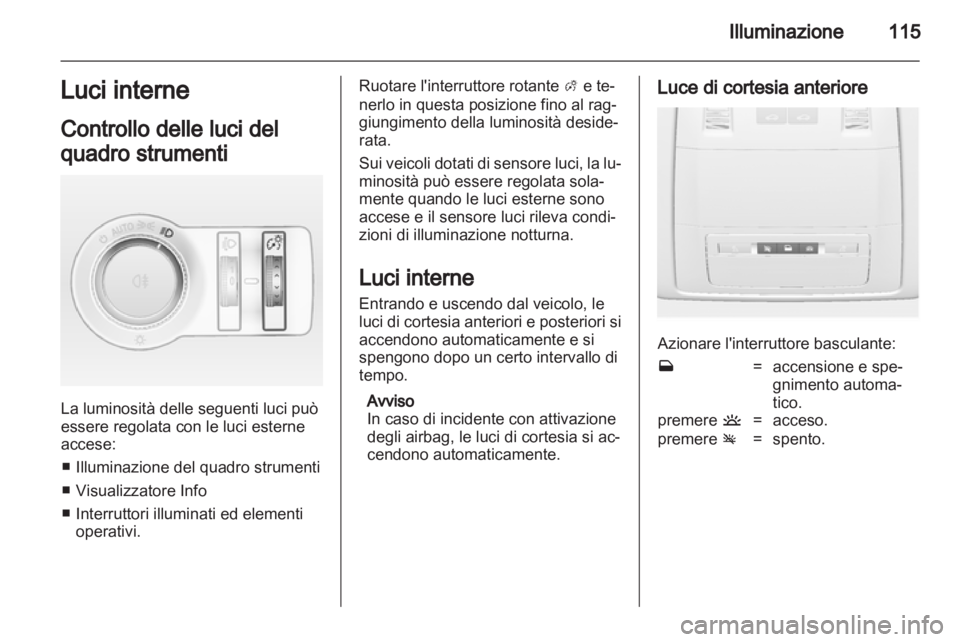 OPEL ASTRA J GTC 2012.5  Manuale di uso e manutenzione (in Italian) 