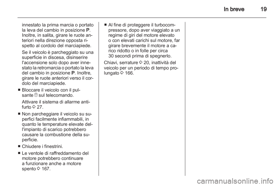 OPEL ASTRA J GTC 2012.5  Manuale di uso e manutenzione (in Italian) 