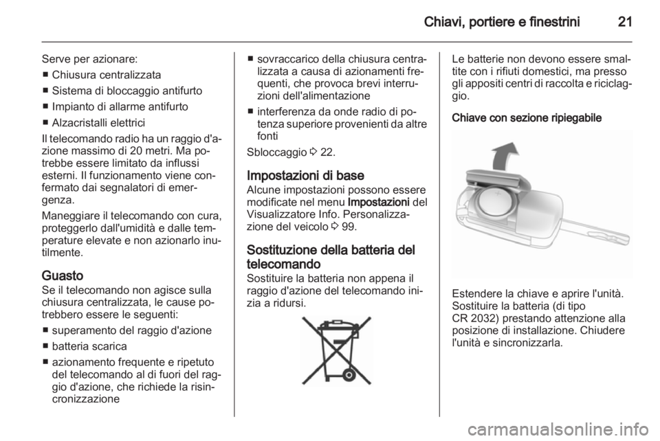 OPEL ASTRA J GTC 2012.5  Manuale di uso e manutenzione (in Italian) 