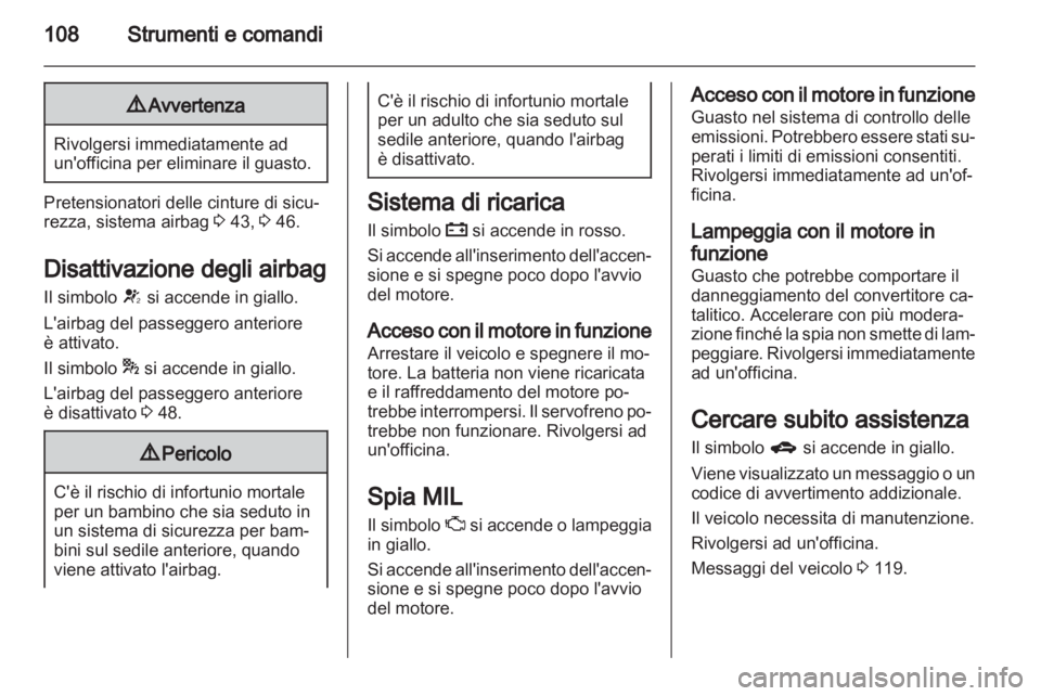 OPEL ASTRA J HB5 & ST 2012  Manuale di uso e manutenzione (in Italian) 