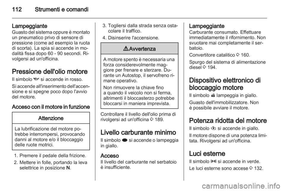 OPEL ASTRA J HB5 & ST 2012  Manuale di uso e manutenzione (in Italian) 