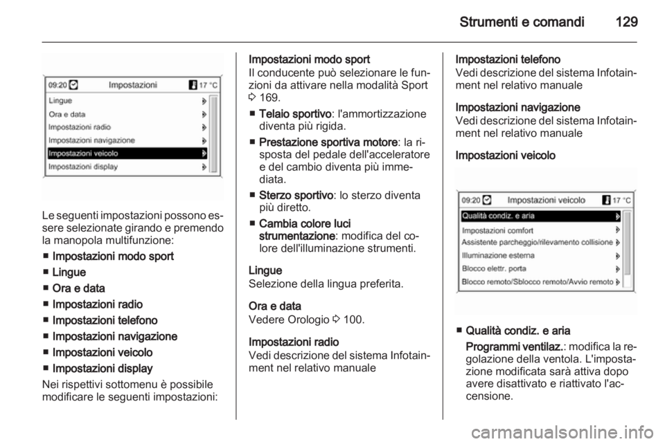 OPEL ASTRA J HB5 & ST 2012  Manuale di uso e manutenzione (in Italian) 