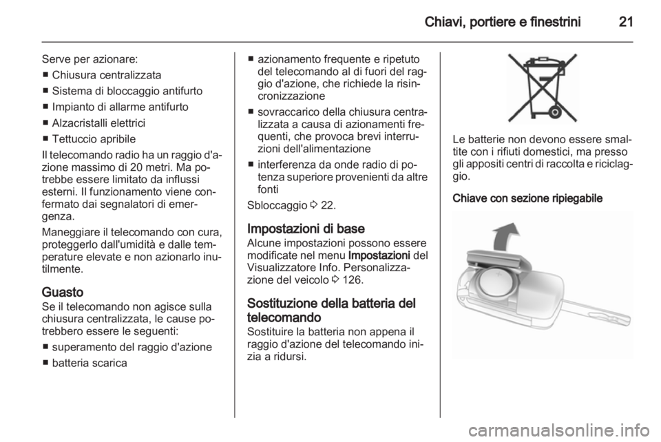 OPEL ASTRA J HB5 & ST 2012  Manuale di uso e manutenzione (in Italian) 