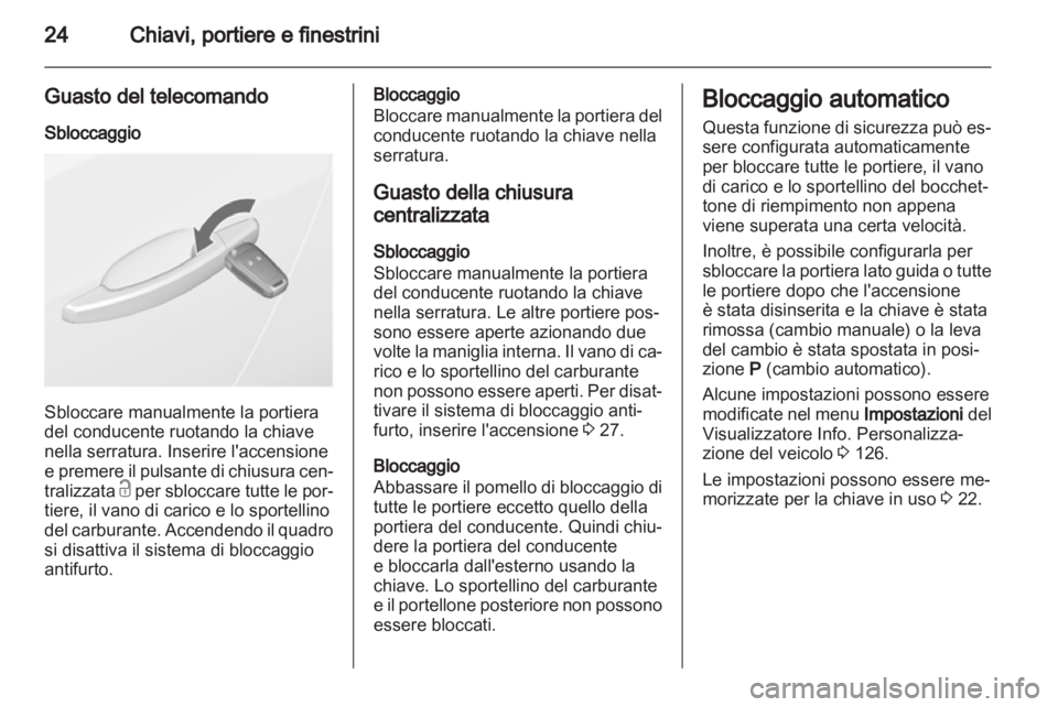 OPEL ASTRA J HB5 & ST 2012  Manuale di uso e manutenzione (in Italian) 