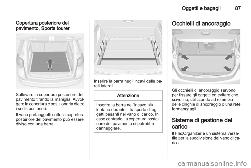 OPEL ASTRA J HB5 & ST 2012  Manuale di uso e manutenzione (in Italian) 