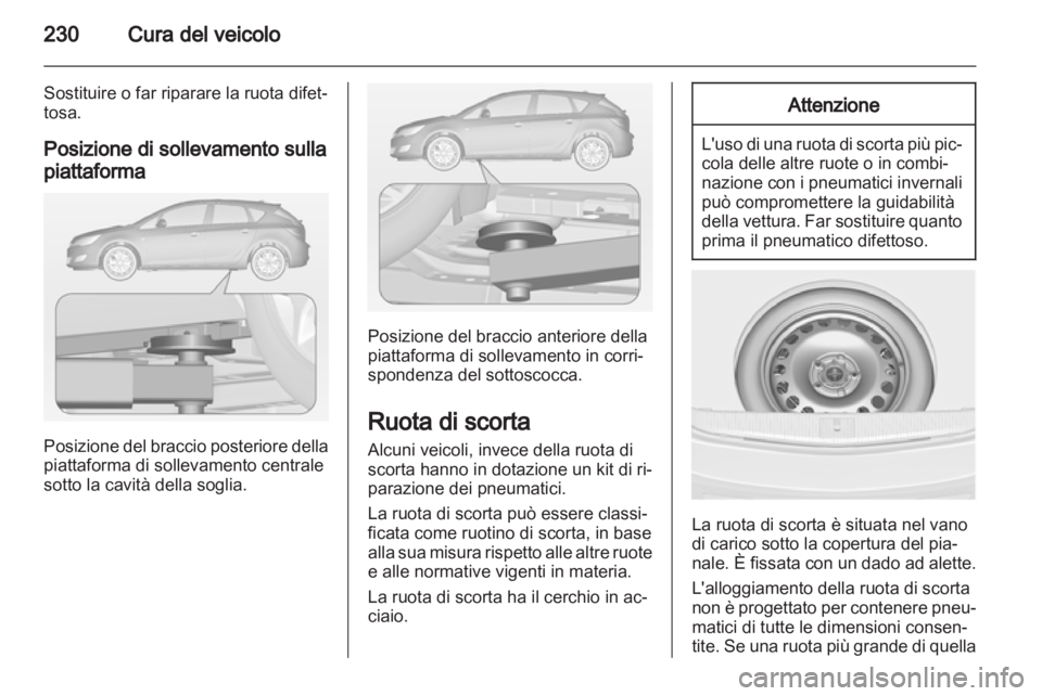 OPEL ASTRA J HB5 & ST 2012.5  Manuale di uso e manutenzione (in Italian) 
