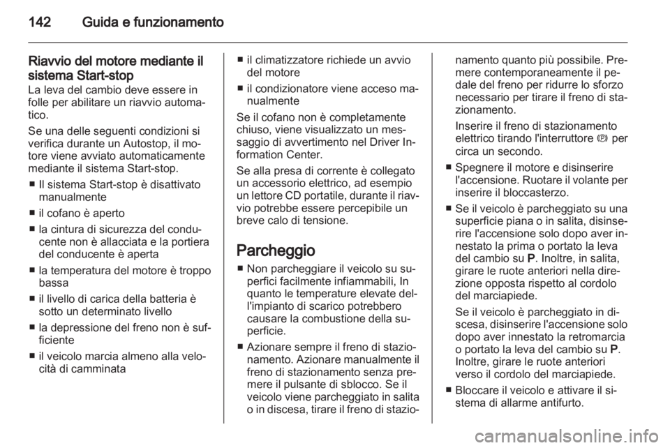 OPEL CASCADA 2013.5  Manuale di uso e manutenzione (in Italian) 