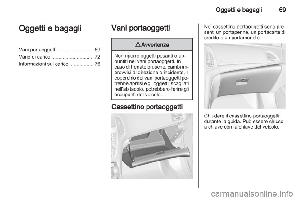 OPEL CASCADA 2013.5  Manuale di uso e manutenzione (in Italian) 