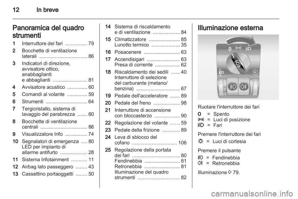OPEL COMBO 2011  Manuale di uso e manutenzione (in Italian) 