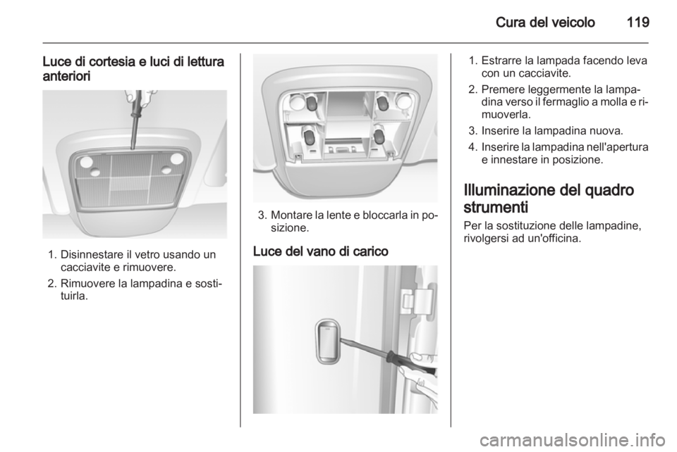 OPEL COMBO 2011.5  Manuale di uso e manutenzione (in Italian) 