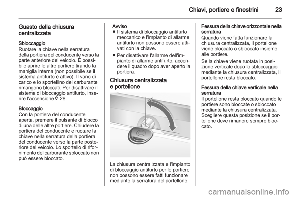 OPEL COMBO 2011.5  Manuale di uso e manutenzione (in Italian) 