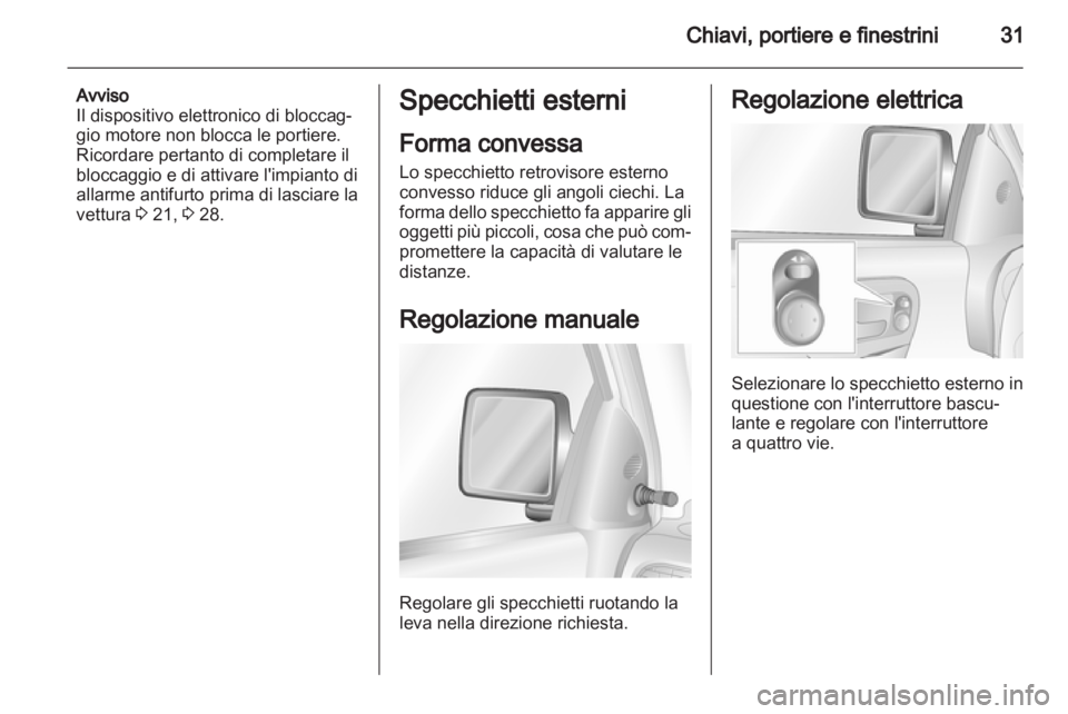 OPEL COMBO 2011.5  Manuale di uso e manutenzione (in Italian) 