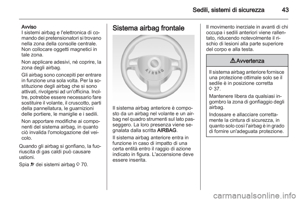 OPEL COMBO 2011.5  Manuale di uso e manutenzione (in Italian) 