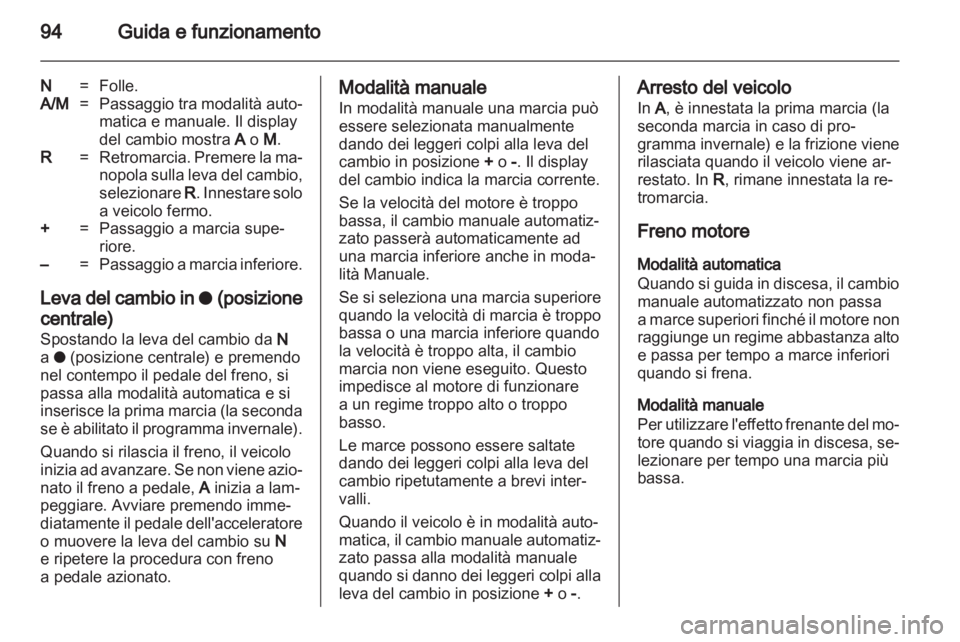 OPEL COMBO 2011.5  Manuale di uso e manutenzione (in Italian) 
