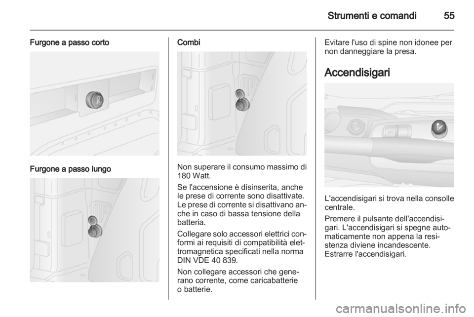 OPEL COMBO D 2012  Manuale di uso e manutenzione (in Italian) 
