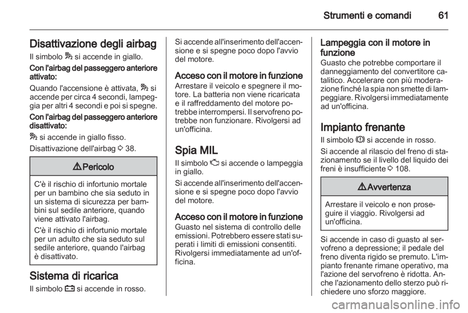 OPEL COMBO D 2012  Manuale di uso e manutenzione (in Italian) 