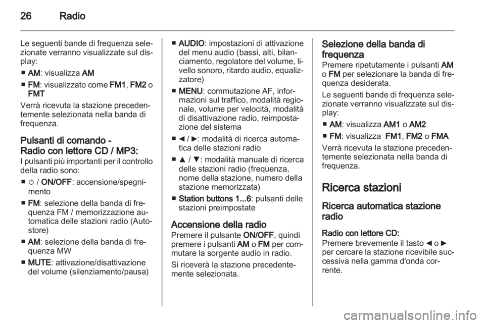 OPEL COMBO D 2013  Manuale del sistema Infotainment (in Italian) 