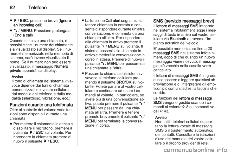 OPEL COMBO D 2013  Manuale del sistema Infotainment (in Italian) 
