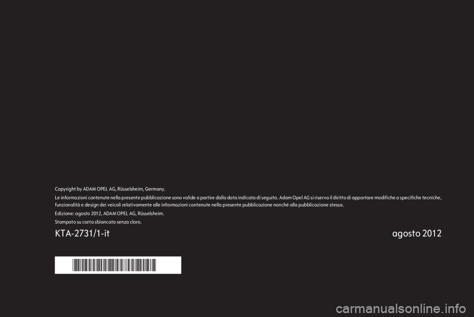 OPEL COMBO D 2013  Manuale del sistema Infotainment (in Italian) 