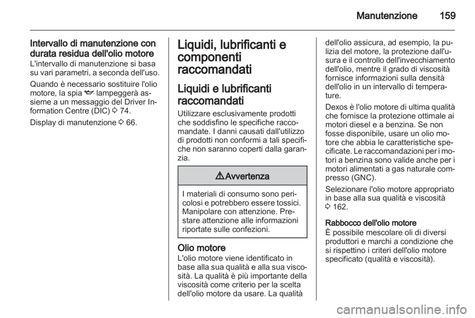 OPEL COMBO D 2013  Manuale di uso e manutenzione (in Italian) 