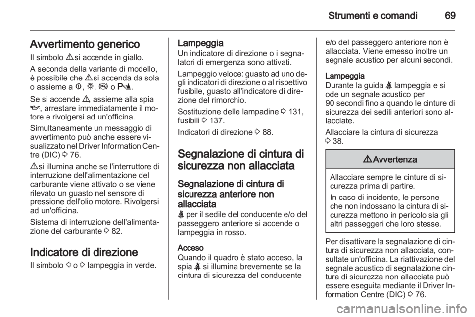 OPEL COMBO D 2013  Manuale di uso e manutenzione (in Italian) 