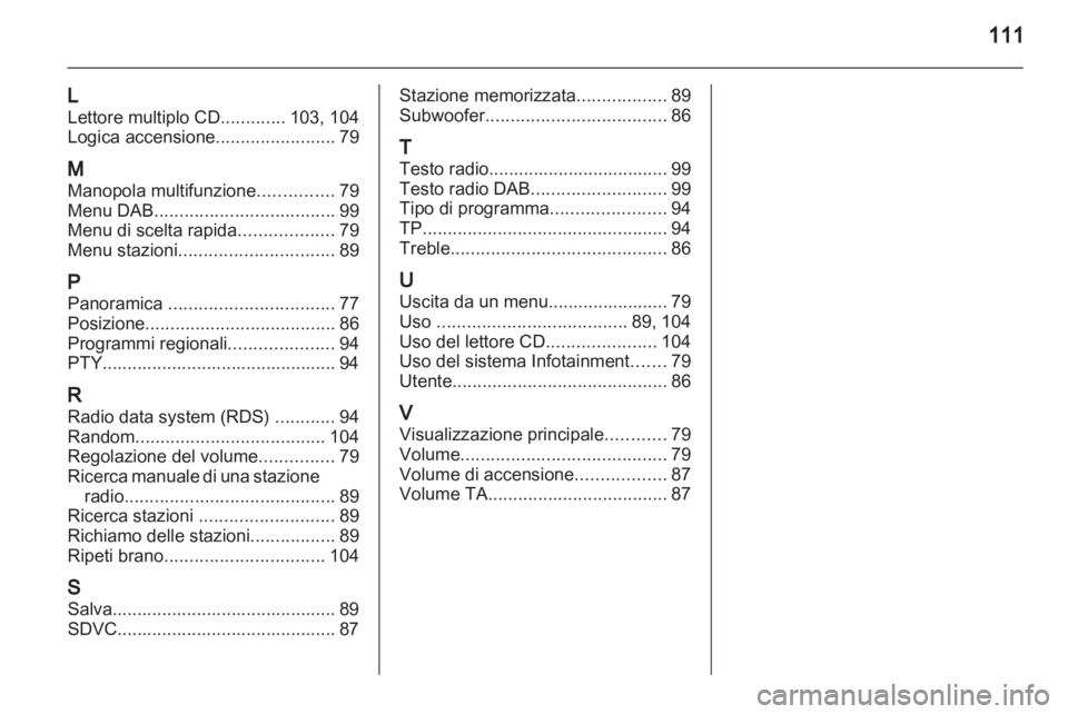 OPEL CORSA 2010.5  Manuale del sistema Infotainment (in Italian) 