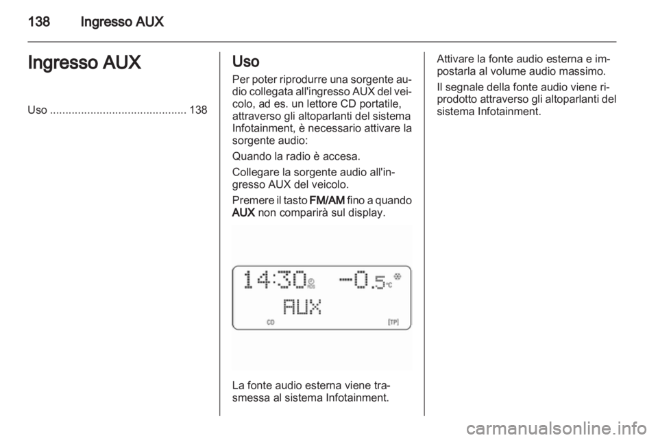 OPEL CORSA 2010.5  Manuale del sistema Infotainment (in Italian) 