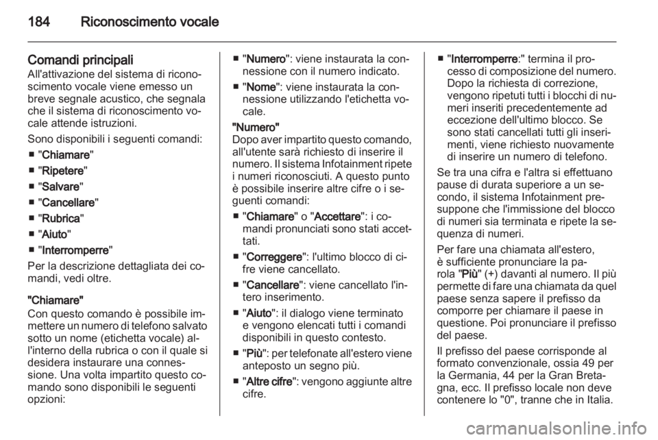 OPEL CORSA 2010.5  Manuale del sistema Infotainment (in Italian) 