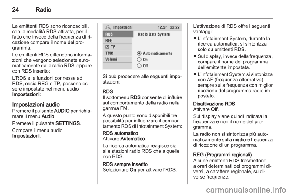 OPEL CORSA 2010.5  Manuale del sistema Infotainment (in Italian) 