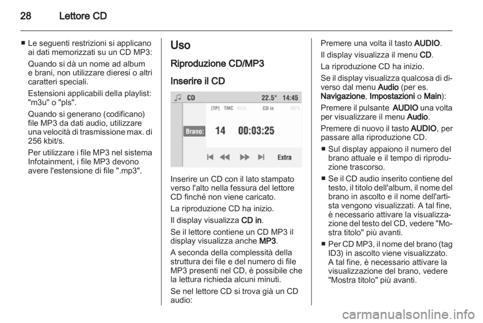 OPEL CORSA 2010.5  Manuale del sistema Infotainment (in Italian) 