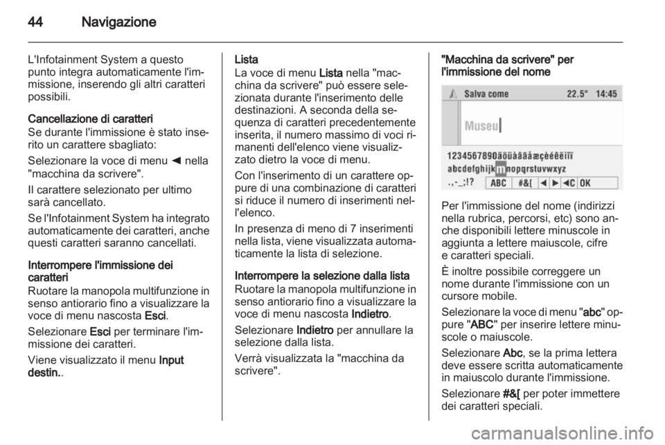 OPEL CORSA 2010.5  Manuale del sistema Infotainment (in Italian) 