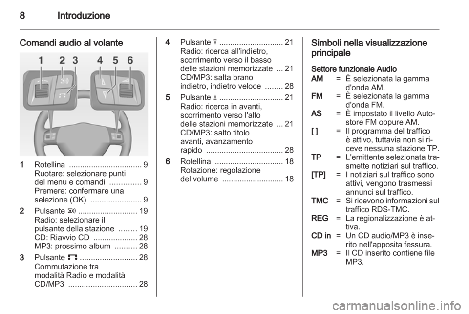 OPEL CORSA 2010.5  Manuale del sistema Infotainment (in Italian) 