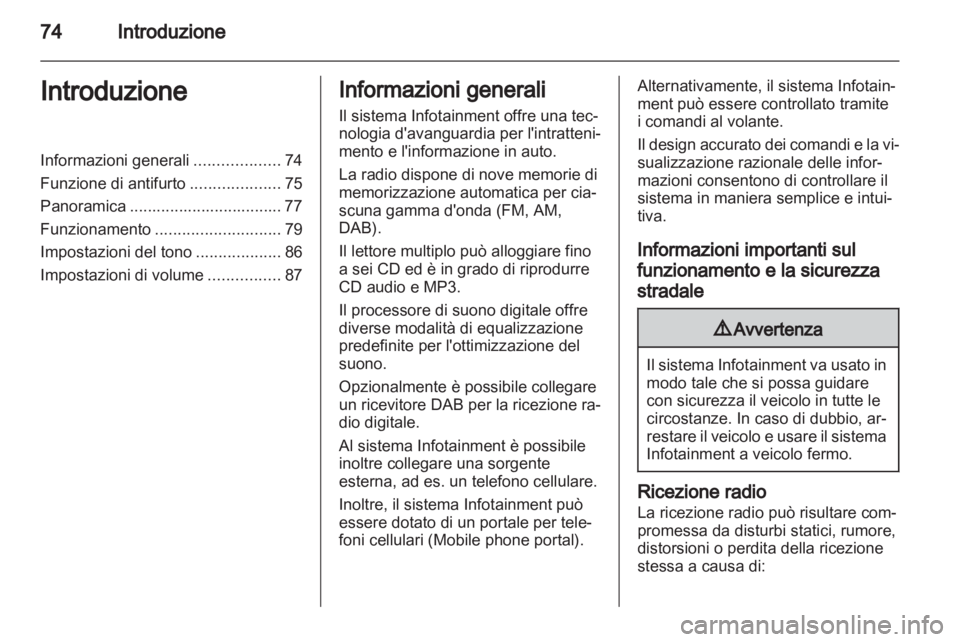 OPEL CORSA 2010.5  Manuale del sistema Infotainment (in Italian) 