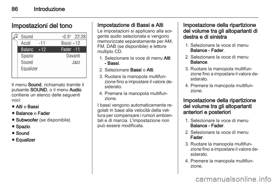 OPEL CORSA 2010.5  Manuale del sistema Infotainment (in Italian) 