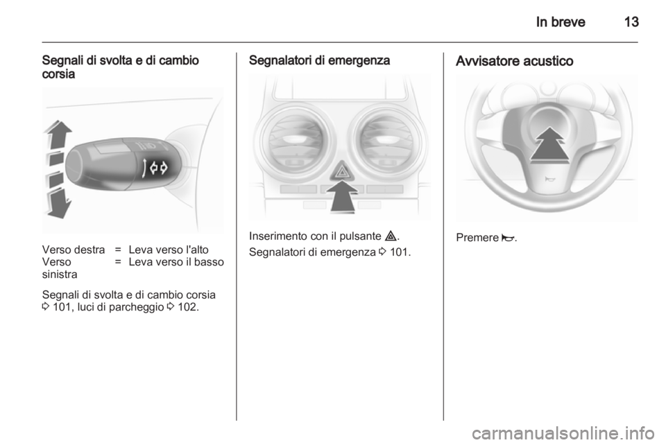 OPEL CORSA 2010.5  Manuale di uso e manutenzione (in Italian) 
