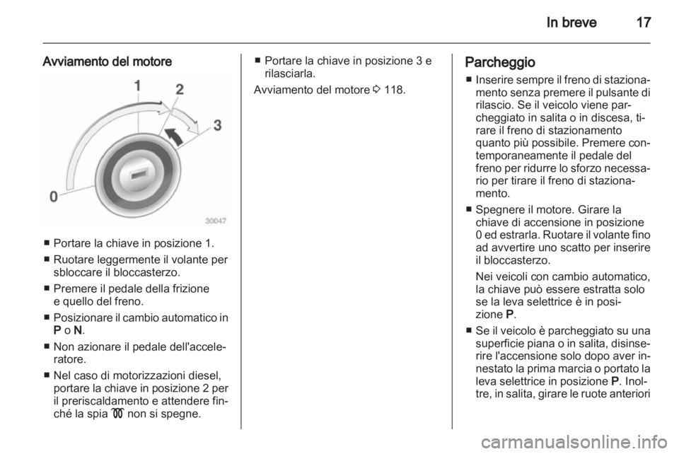 OPEL CORSA 2010.5  Manuale di uso e manutenzione (in Italian) 