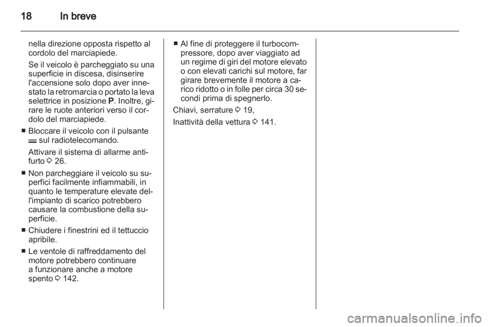 OPEL CORSA 2010.5  Manuale di uso e manutenzione (in Italian) 