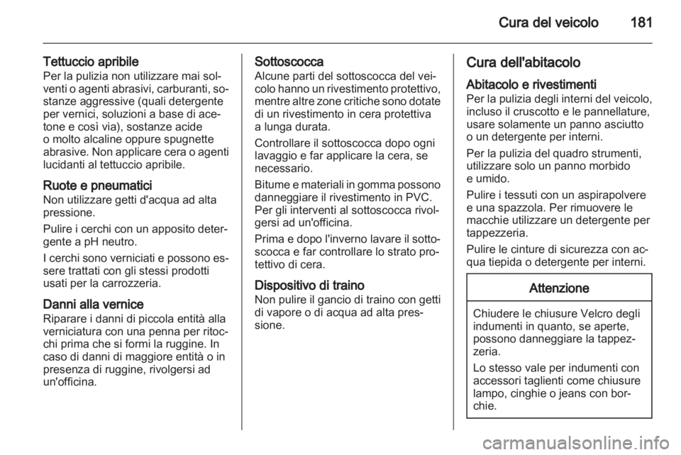 OPEL CORSA 2010.5  Manuale di uso e manutenzione (in Italian) 