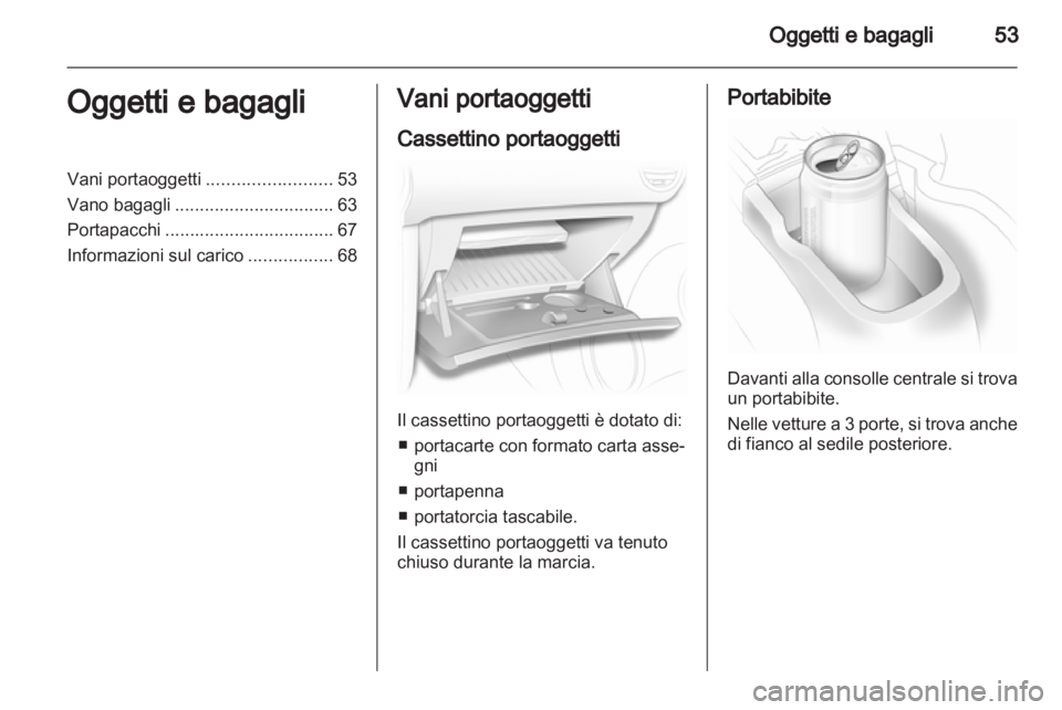 OPEL CORSA 2010.5  Manuale di uso e manutenzione (in Italian) 