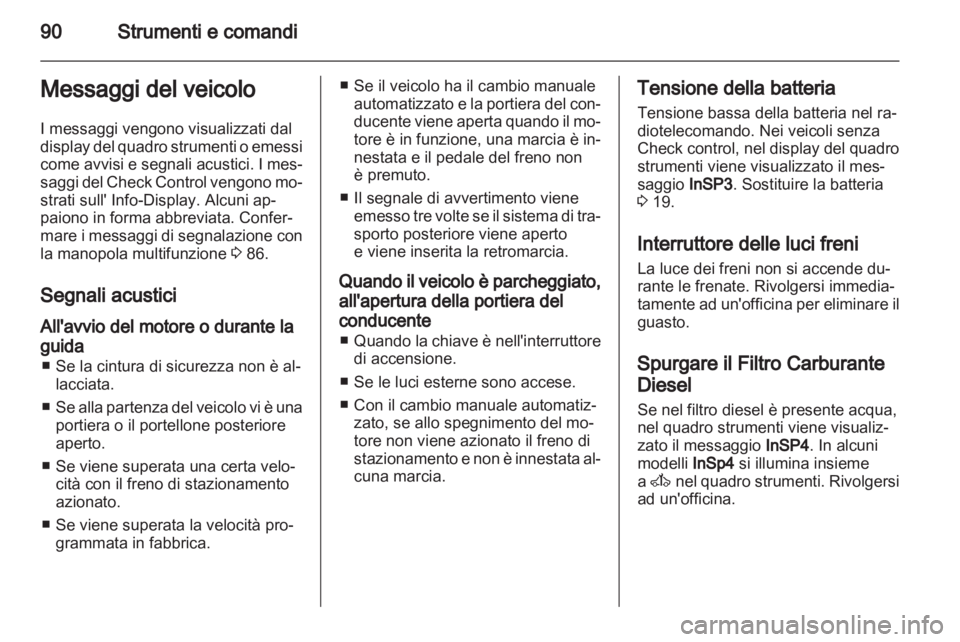 OPEL CORSA 2010.5  Manuale di uso e manutenzione (in Italian) 