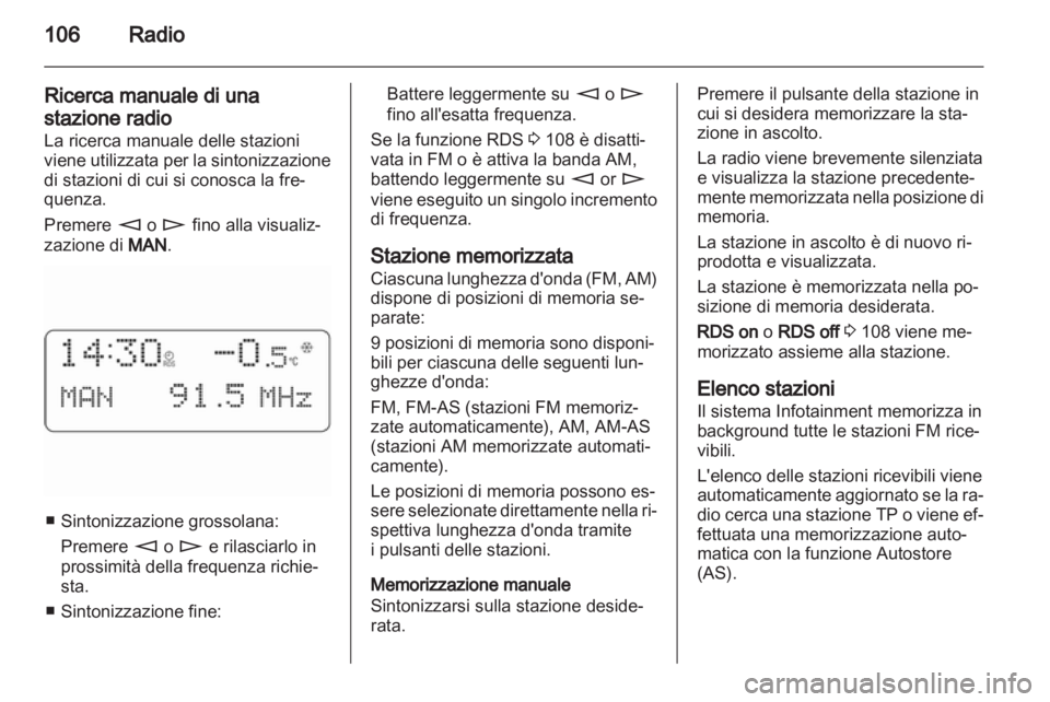 OPEL CORSA 2011  Manuale del sistema Infotainment (in Italian) 