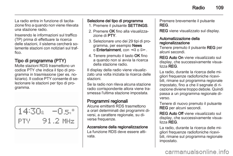 OPEL CORSA 2011  Manuale del sistema Infotainment (in Italian) 