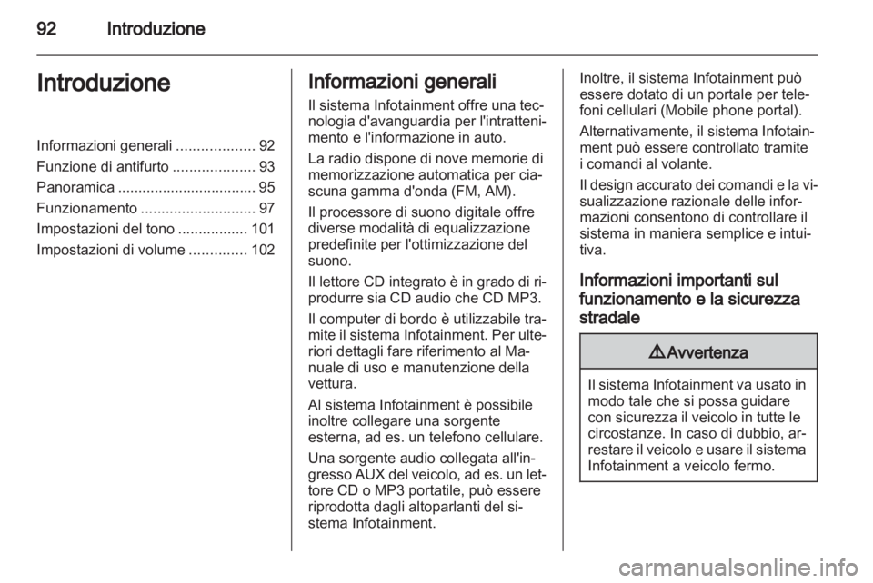 OPEL CORSA 2011  Manuale del sistema Infotainment (in Italian) 