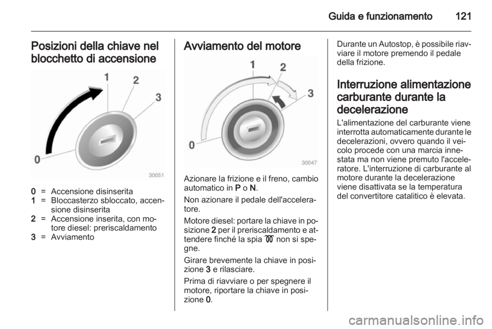 OPEL CORSA 2011  Manuale di uso e manutenzione (in Italian) 