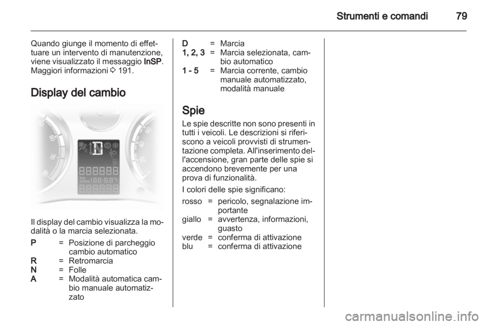 OPEL CORSA 2011  Manuale di uso e manutenzione (in Italian) 
