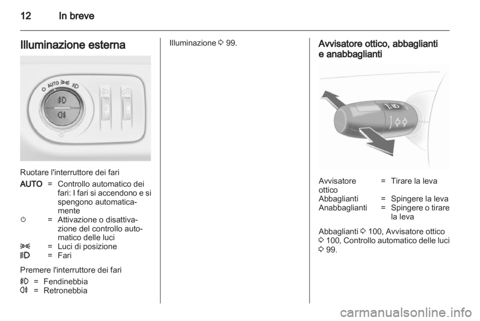 OPEL CORSA 2011.5  Manuale di uso e manutenzione (in Italian) 