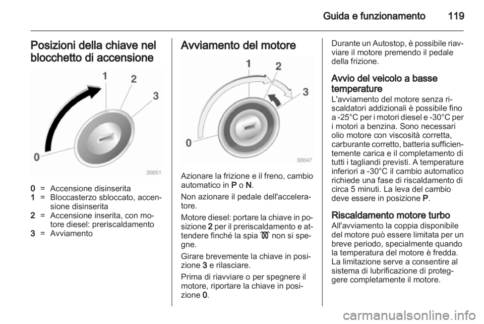 OPEL CORSA 2011.5  Manuale di uso e manutenzione (in Italian) 