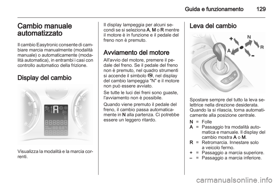 OPEL CORSA 2011.5  Manuale di uso e manutenzione (in Italian) 